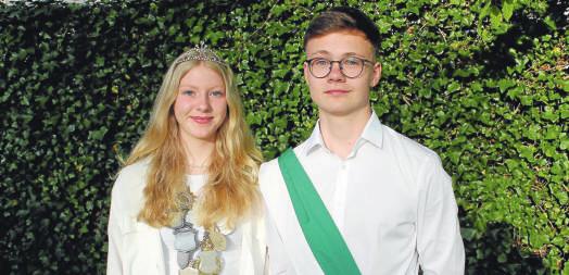 Kinderkönigin Thea Hülsmann und Johann Strothmeyer im Jahr 2022. Fotos: Archiv Schützenverein Mühlen
