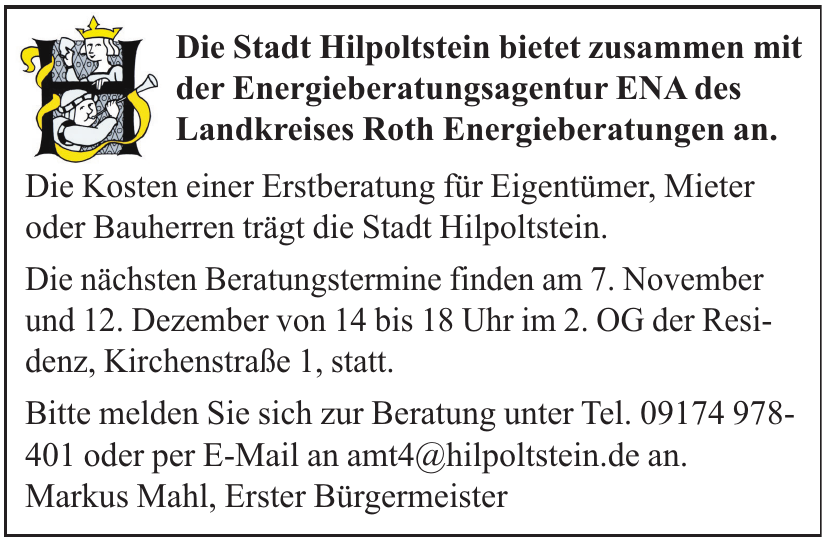 Die Stadt Hilpoltstein Die Stadt Hilpoltstein