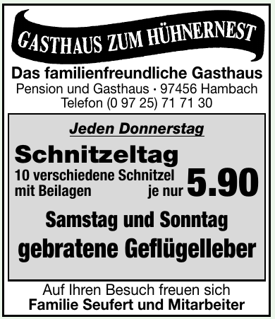 Gasthaus Zum Hühnernest Gasthaus Zum Hühnernest