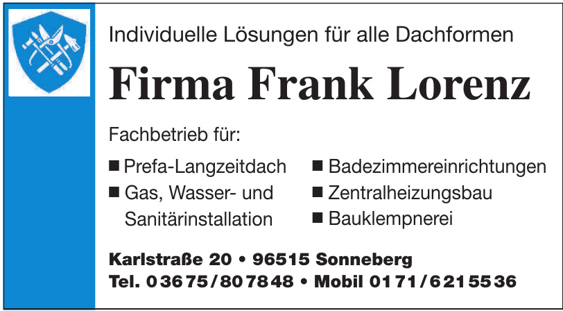Firma Frank Lorenz Firma Frank Lorenz