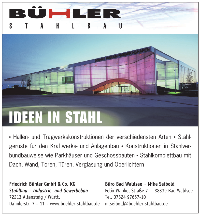 Friedrich Bühler GmbH & Co. KG Friedrich Bühler GmbH & Co. KG