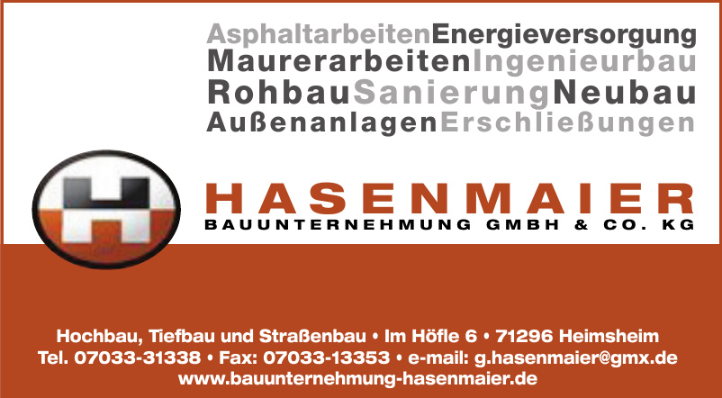 Bauunternehmung G. Hasenmaier GmbH & Co. KG