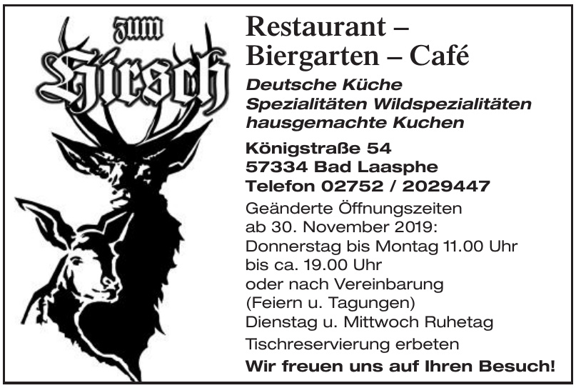 Restaurant Zum Hirsch Restaurant Zum Hirsch