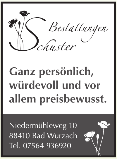 Bestattungddienst Schuster Bestattungddienst Schuster