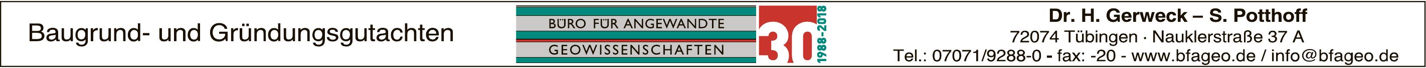 Büro für Angewandte Geowissenschaften Büro für Angewandte Geowissenschaften