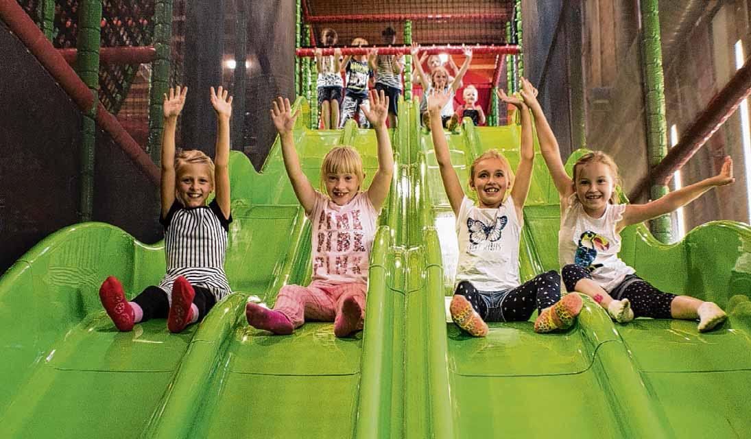 Rutschen, Trampoline und Elektrokartbahn sind die Highlights im HaWoGe-Spielemagazin. Foto: djd/Tourist Information Halberstadt/N. Groß Rutschen, Trampoline und Elektrokartbahn sind die Highlights im HaWoGe-Spielemagazin. Foto: djd/Tourist Information Halberstadt/N. Groß