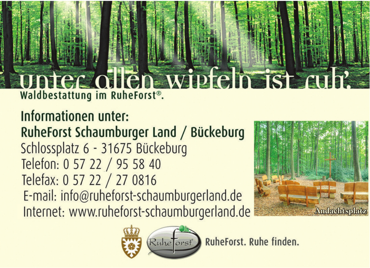 RuheForst Schaumburger Land / Bückeburg