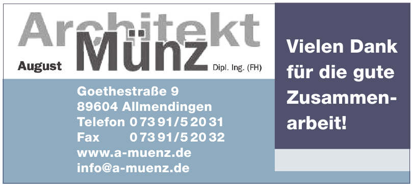 Architekt August Münz Architekt August Münz