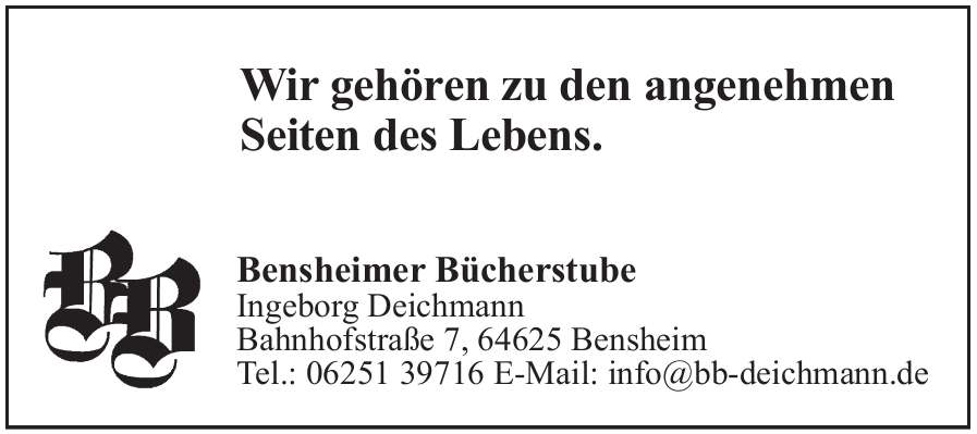 Bensheimer Bücherstube Bensheimer Bücherstube