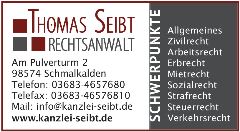 Thomas Seibt Rechtssanwalt Thomas Seibt Rechtssanwalt