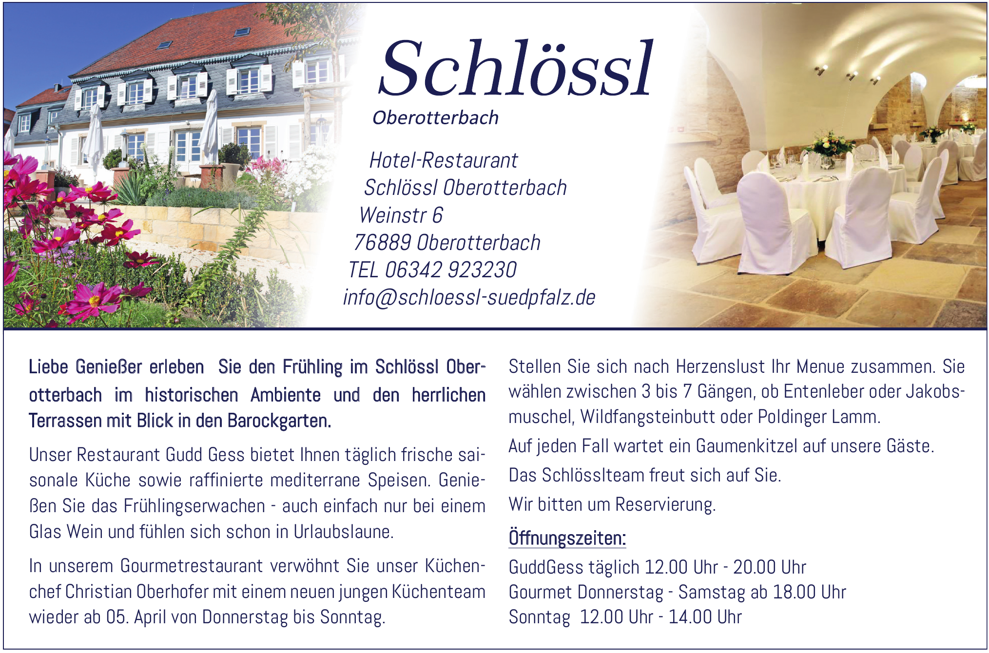 Hotel-Restaurant Schlössl Oberotterbach Hotel-Restaurant Schlössl Oberotterbach