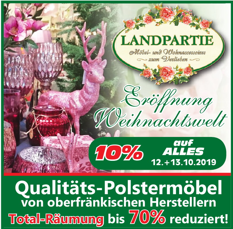 Landpartie Möbel- und Wohnaccessoires zum Verlieben Landpartie Möbel- und Wohnaccessoires zum Verlieben