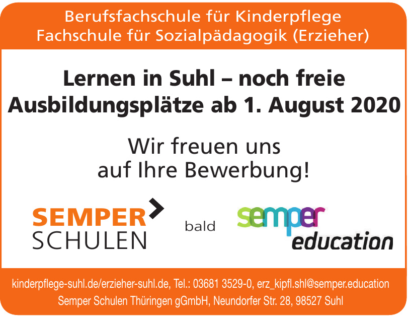 Semper Schulen Thüringen gGmbH Semper Schulen Thüringen gGmbH