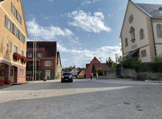 Die neue Ortsmitte in Hagelloch wird am kommenden Wochenende zum Zentrum des Dorffestes.
