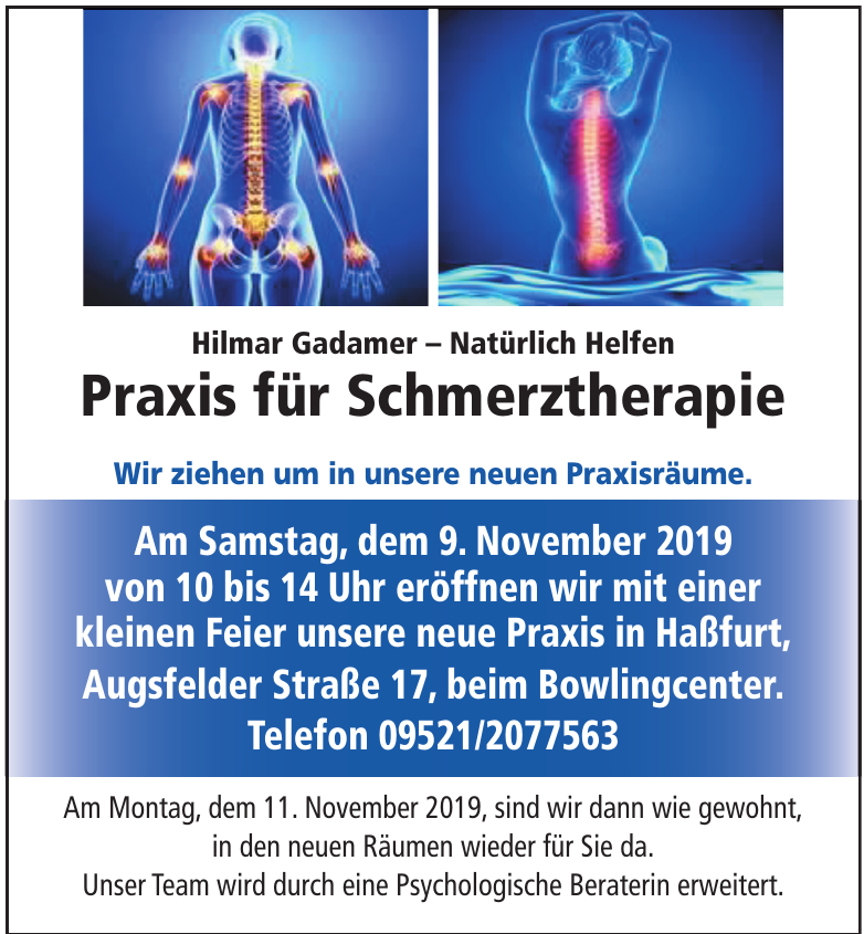 Hilmar Gadamer – Praxis für Schmerztherapie Hilmar Gadamer – Praxis für Schmerztherapie