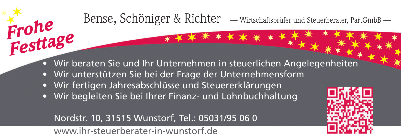 Bense, Schöniger & Richter, Steuerberater, PartGmbB Bense, Schöniger & Richter, Steuerberater, PartGmbB