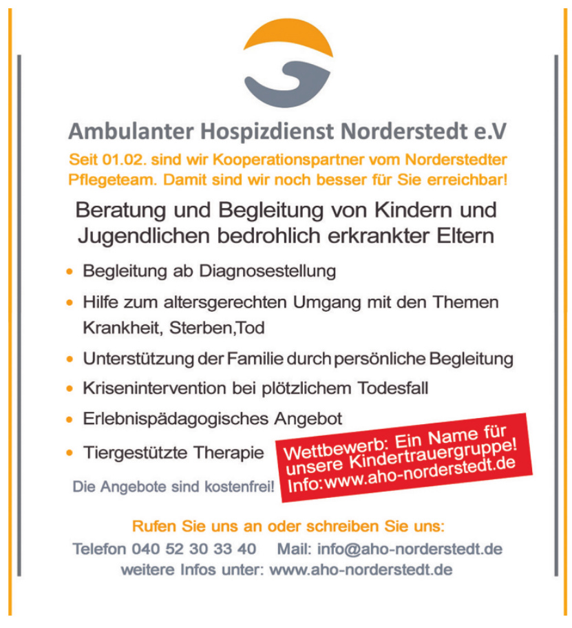 Ambulanter Hospizdienst Norderstedt e. V. Ambulanter Hospizdienst Norderstedt e. V.