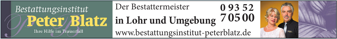 Bestattungsinstitut Peter Blatz Bestattungsinstitut Peter Blatz