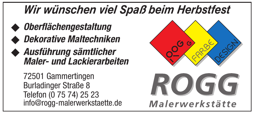 Rogg Malerwekstätte Rogg Malerwekstätte