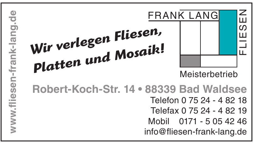 Frank Lang Fliesen Frank Lang Fliesen