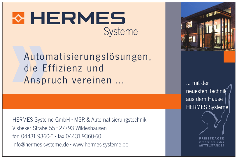 HERMES Systeme GmbH · MSR & Automatisierungstechnik HERMES Systeme GmbH · MSR & Automatisierungstechnik