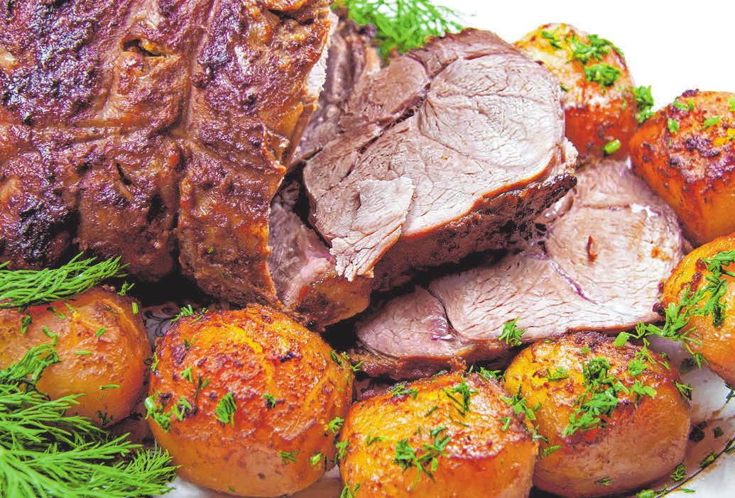 Einfach lecker: Ein Osterbraten mit frischem Fleisch aus der Metzgerei. Einfach lecker: Ein Osterbraten mit frischem Fleisch aus der Metzgerei.