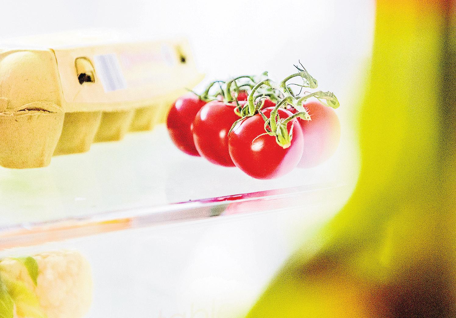 Tomaten sollten nicht im Kühlschrank aufbewahrt werden, da sie dort ihr Aroma verlieren. FOTOS: DPA Tomaten sollten nicht im Kühlschrank aufbewahrt werden, da sie dort ihr Aroma verlieren. FOTOS: DPA