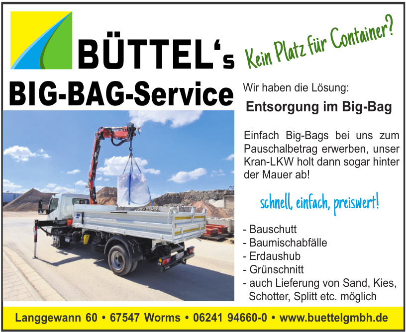 Büttel´s Big-Bag-Service