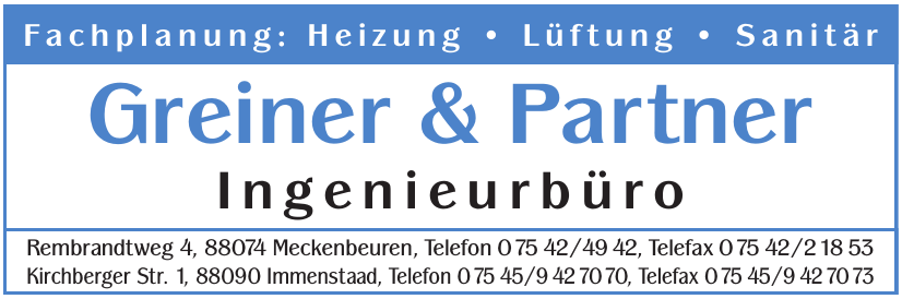 Greiner & Partner Ingenieurbüro Greiner & Partner Ingenieurbüro