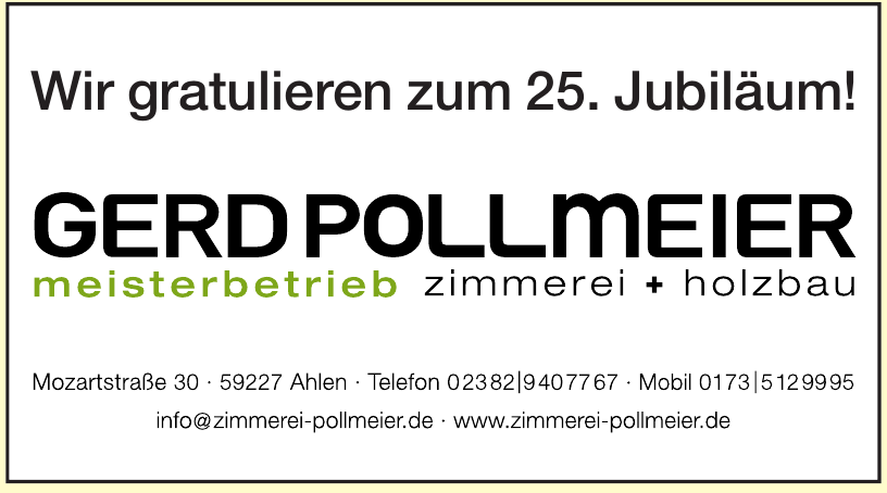 Gerd Pollmeier Meisterbetrieb Zimmerei + Holzbau Gerd Pollmeier Meisterbetrieb Zimmerei + Holzbau