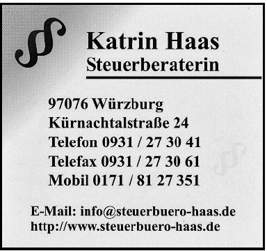 Katrin Haas Steuerberaterin Katrin Haas Steuerberaterin