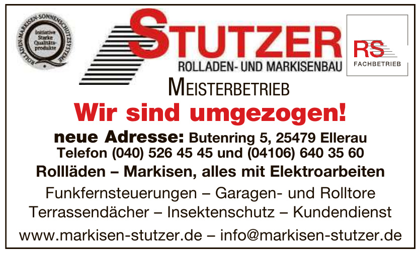 Markisen-Stutzer GmbH Meisterbetrieb