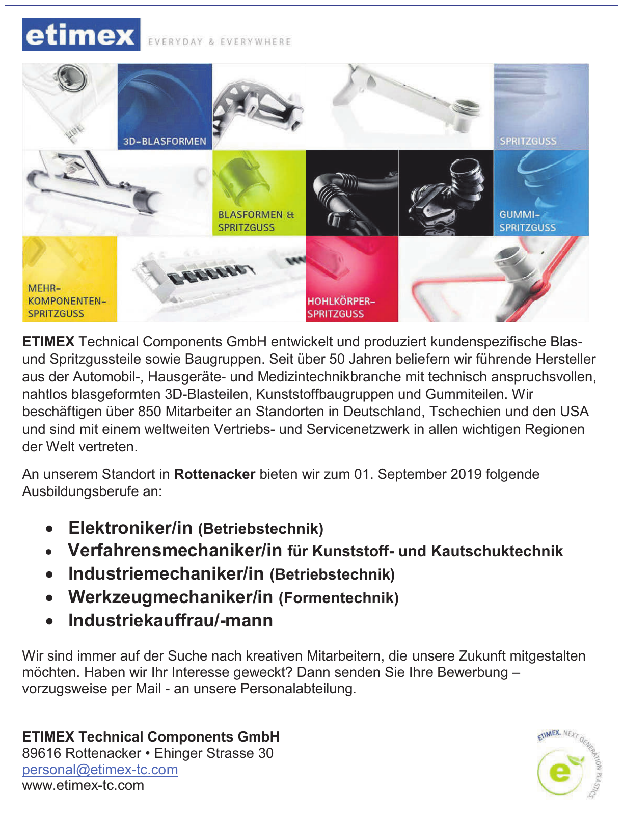 ETIMEX Technical Components GmbH ETIMEX Technical Components GmbH