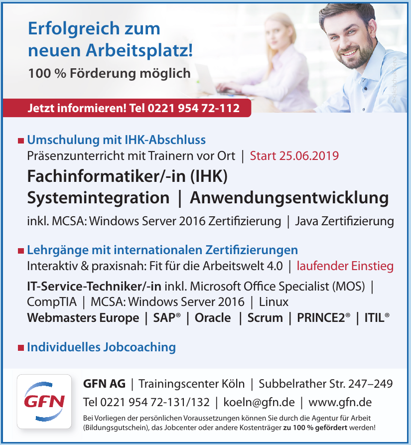 GFN AG - Trainingscenter Köln GFN AG - Trainingscenter Köln