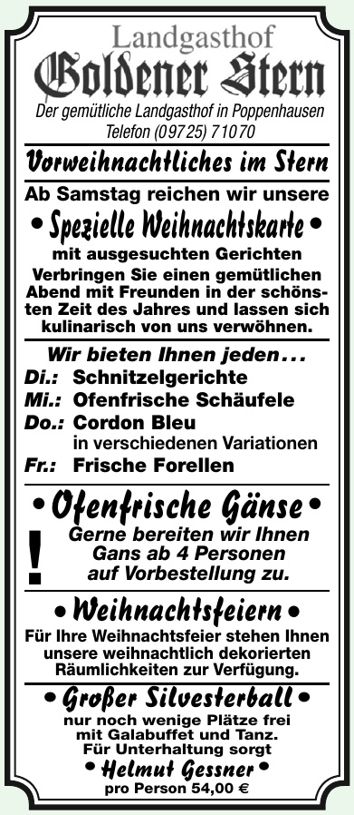 Landgasthof Goldener Stern Landgasthof Goldener Stern