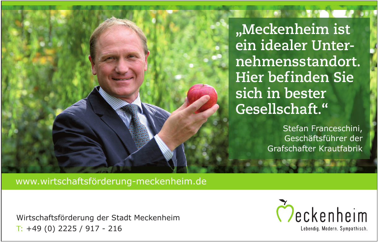 Wirtschaftsförderung der Stadt Meckenheim Wirtschaftsförderung der Stadt Meckenheim