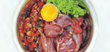 Eine BARF-Mahlzeit Foto: Rainer Eine BARF-Mahlzeit Foto: Rainer