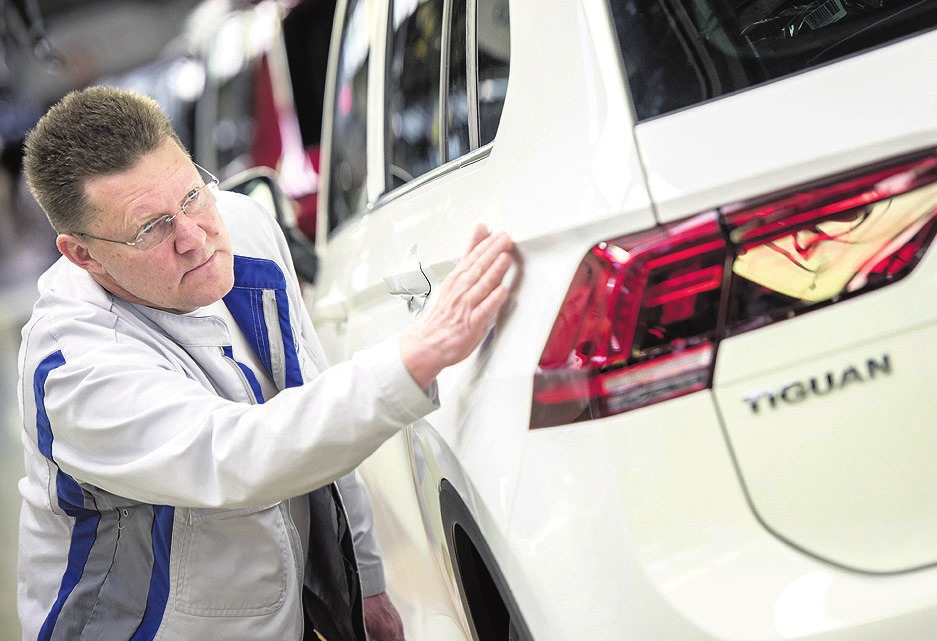 An zwei Freitagen im Februar ruht die Produktion unter anderem vom Tiguan. Foto: VW An zwei Freitagen im Februar ruht die Produktion unter anderem vom Tiguan. Foto: VW