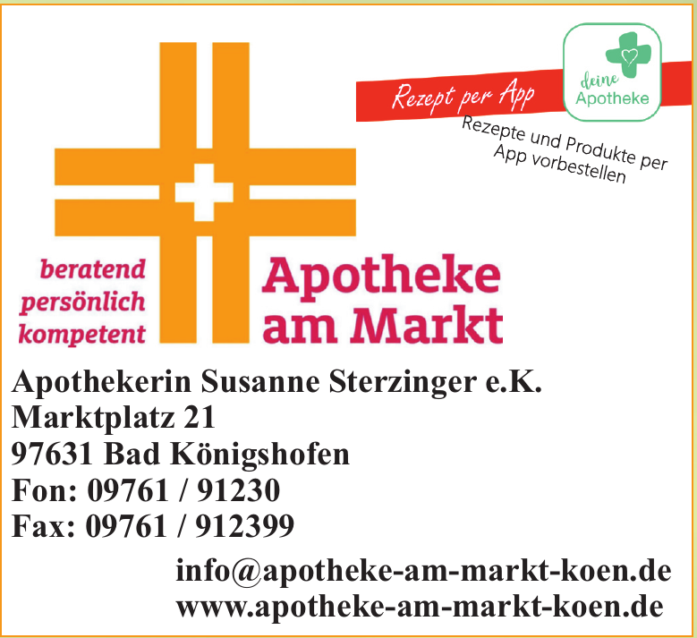 Apotheke am Markt - Apothekerin Susane Sterzinger e.K. Apotheke am Markt - Apothekerin Susane Sterzinger e.K.