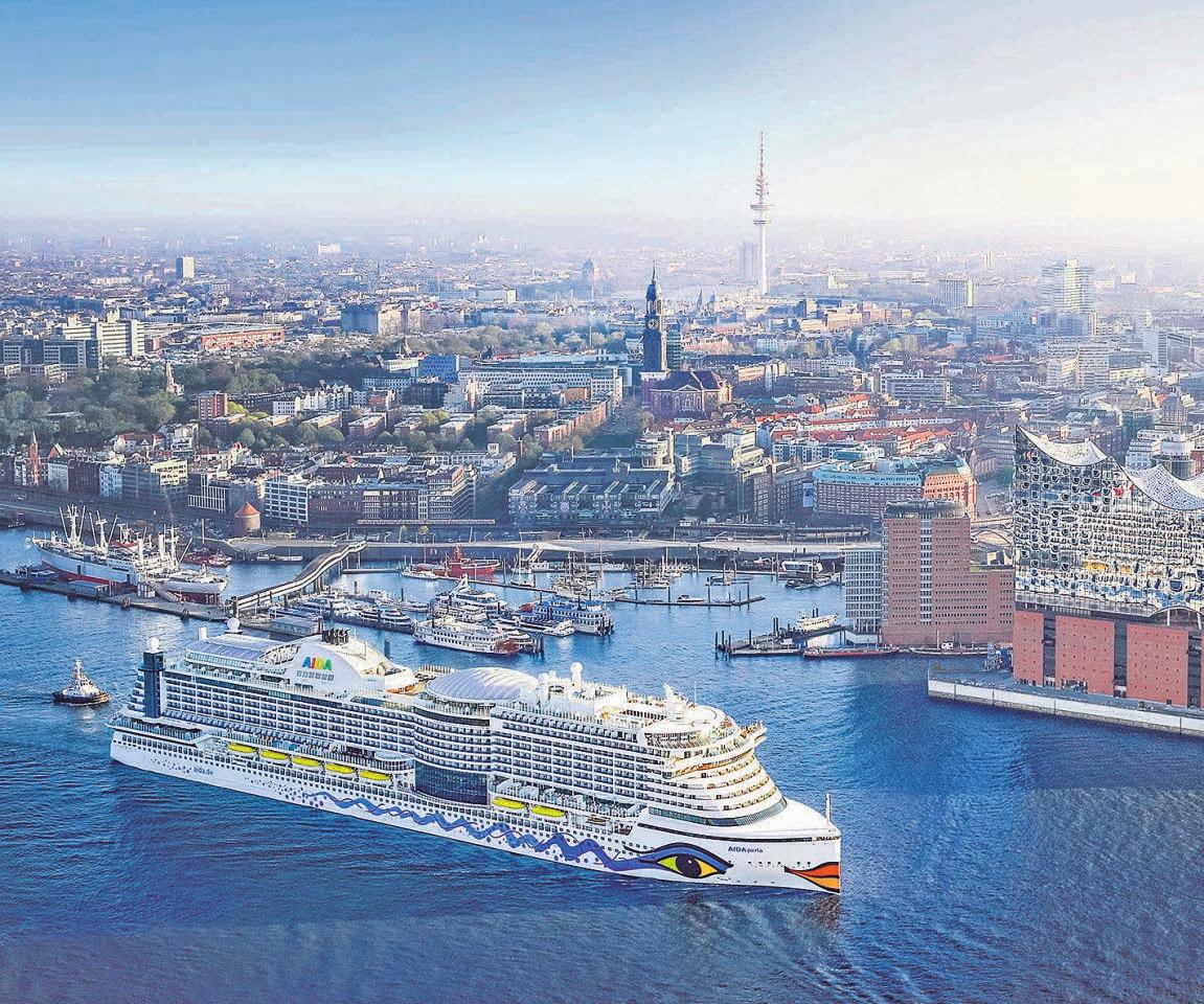 Einfach schön: Hamburg zieht immer mehr Kreuzfahrtreisende an Foto: Joern Pollex fuer AIDA Cruises