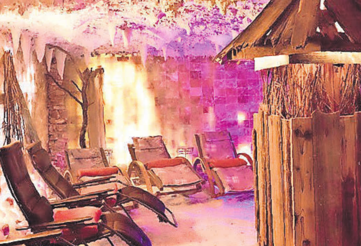In der Wellness-Salzgrotte finden Sie die Zeit zum Aufatmen. In der Wellness-Salzgrotte finden Sie die Zeit zum Aufatmen.