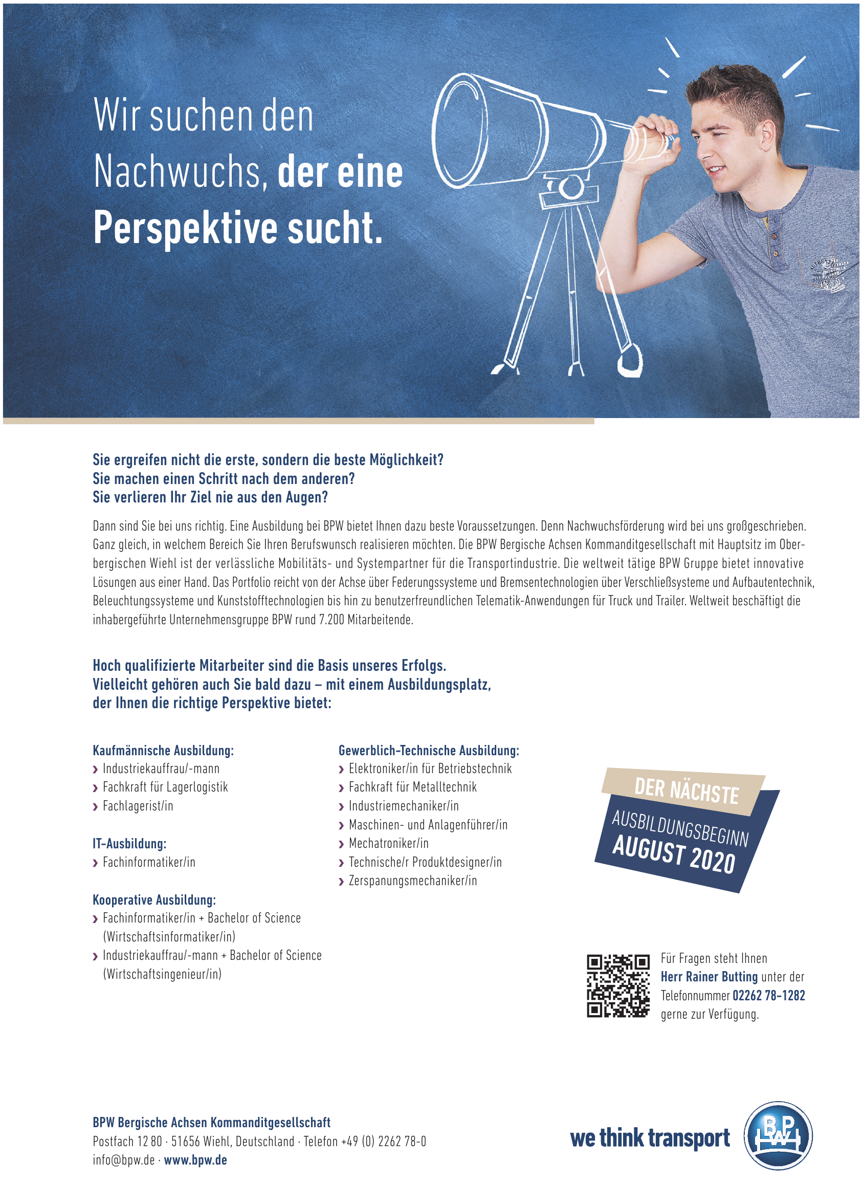 BPW Bergische Achsen Kommanditgesellschaft BPW Bergische Achsen Kommanditgesellschaft