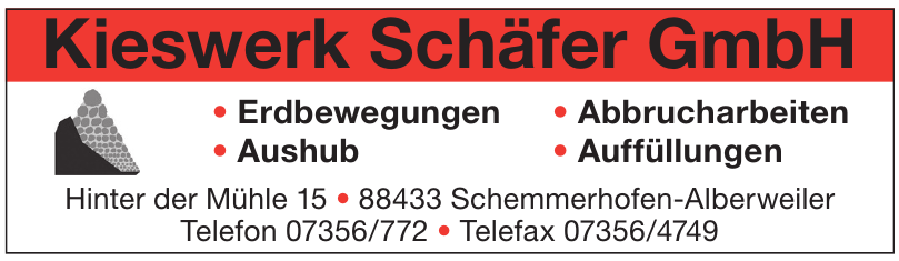 Kieswerk Schäfer GmbH Kieswerk Schäfer GmbH