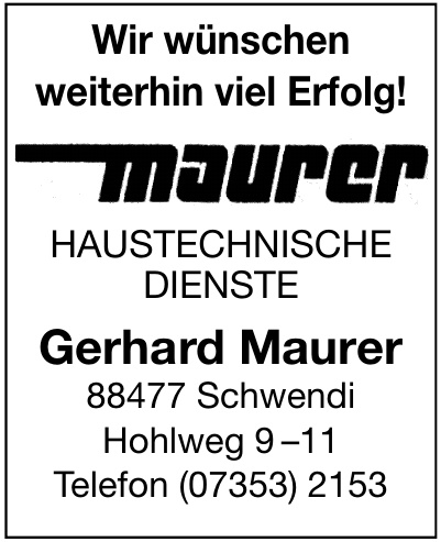 Gerhard Maurer Gerhard Maurer
