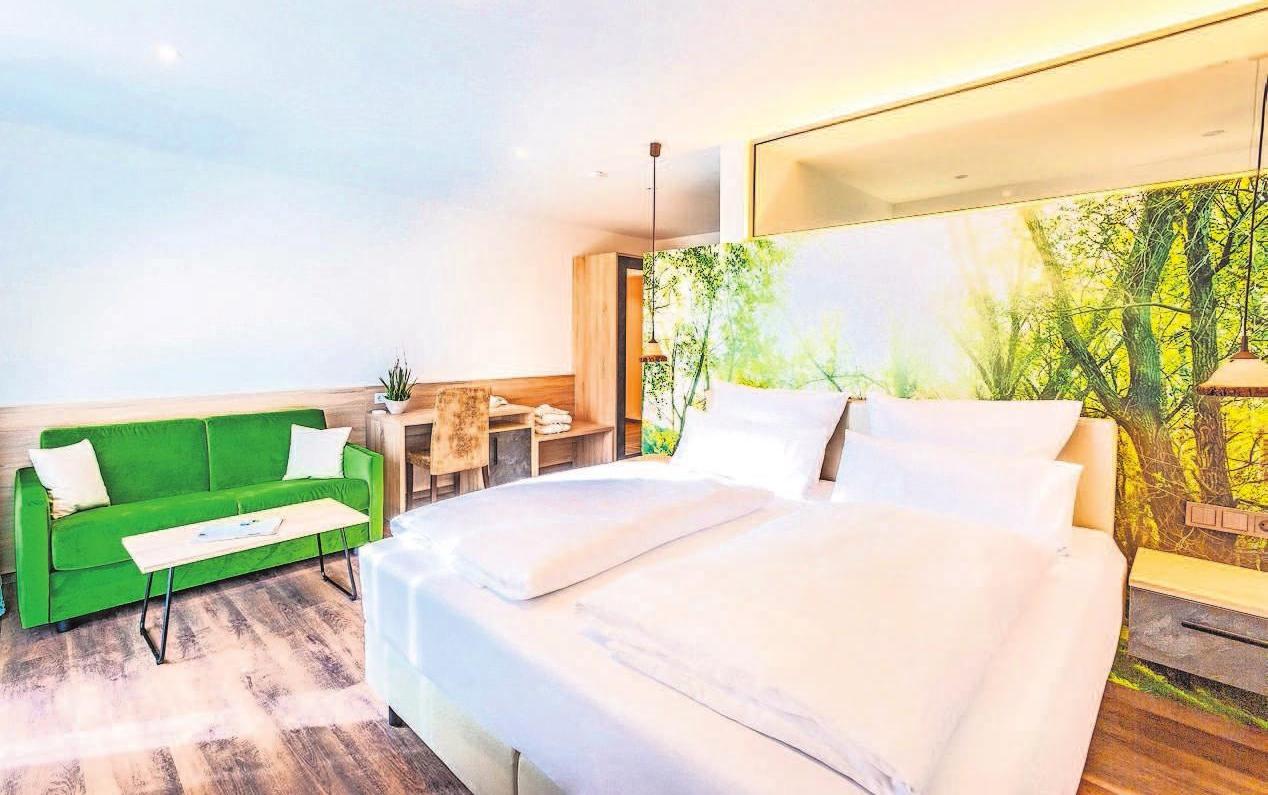 Farben, Motive und Materialien des Frankenwaldes finden sich in den Details der Zimmer wieder. Foto: uligraphics Farben, Motive und Materialien des Frankenwaldes finden sich in den Details der Zimmer wieder. Foto: uligraphics