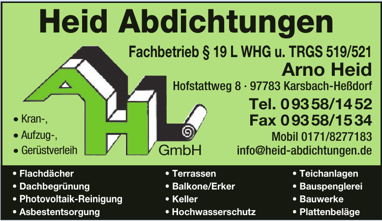 Heid Abdichtungen Heid Abdichtungen