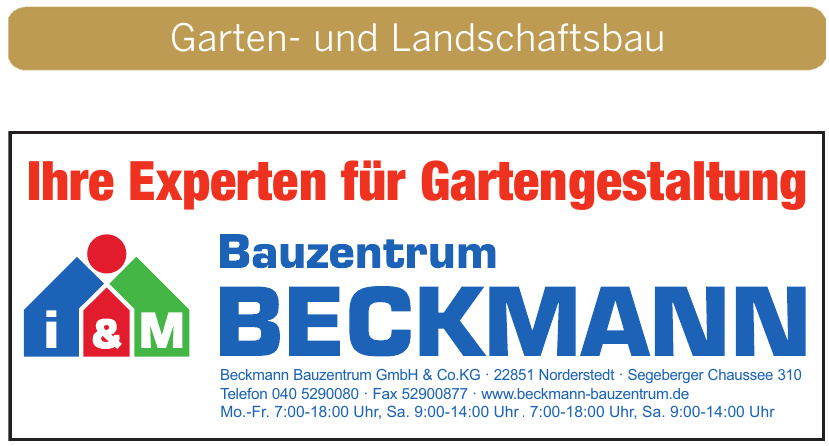 Norderstedter Beckmann Bauzentrum: Showroom mit Terrassenplatten