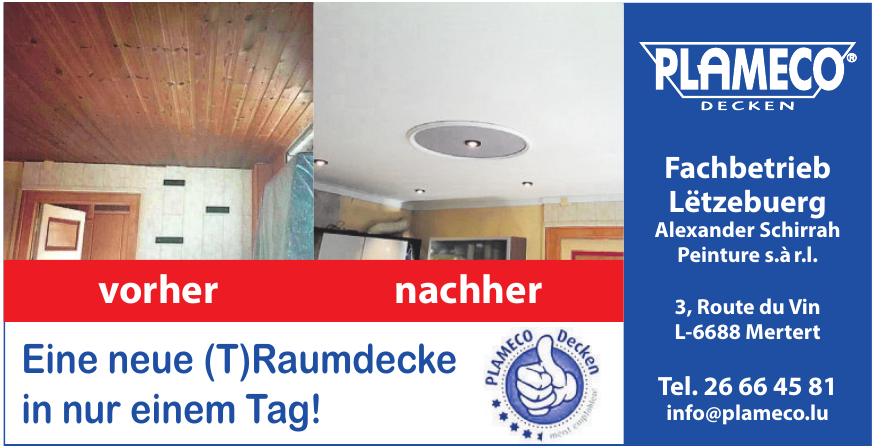 Plameco Decken - Alexander Schirrah Peinture s.àr.l.