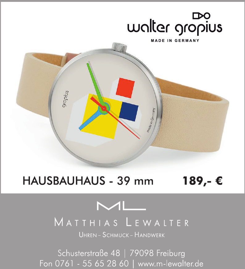 Matthias Lewalter Uhren-Schmuck-Design