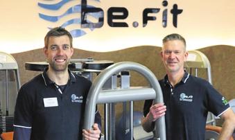 Die Fitness-Experten Johannes Feigel (links) und Frank Kuhlmann von den be.Fit-Studios. Foto: Klotz